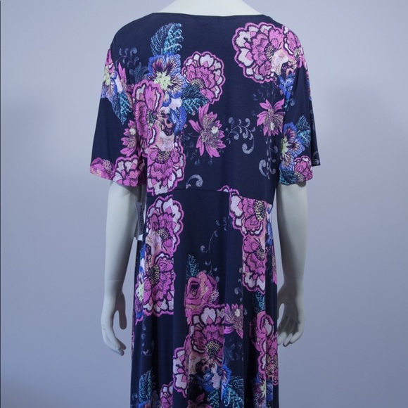 Tribal Dress Navy and Pink Size 1X & 2X NWT - Picture 5 of 8